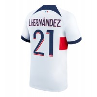 Camiseta Paris Saint-Germain Lucas Hernandez #21 Segunda Equipación Replica 2023-24 mangas cortas